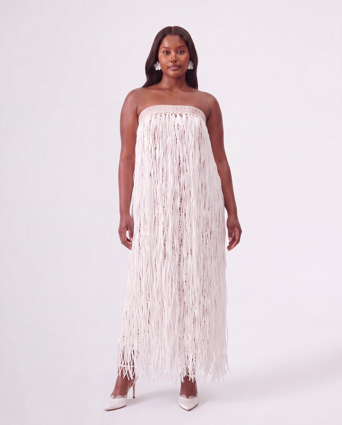 RAFFIA GOWN / IVORY