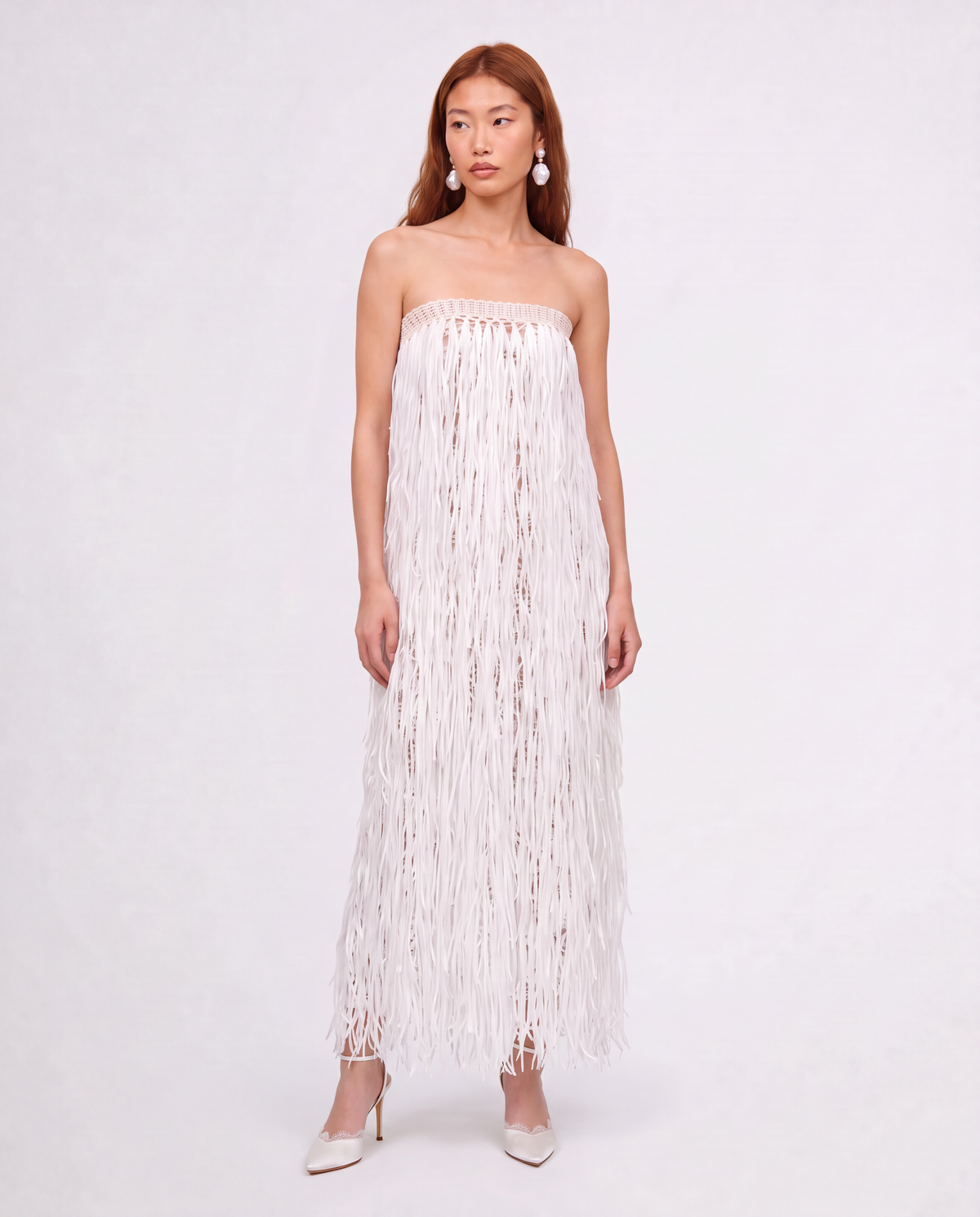 RAFFIA GOWN / IVORY