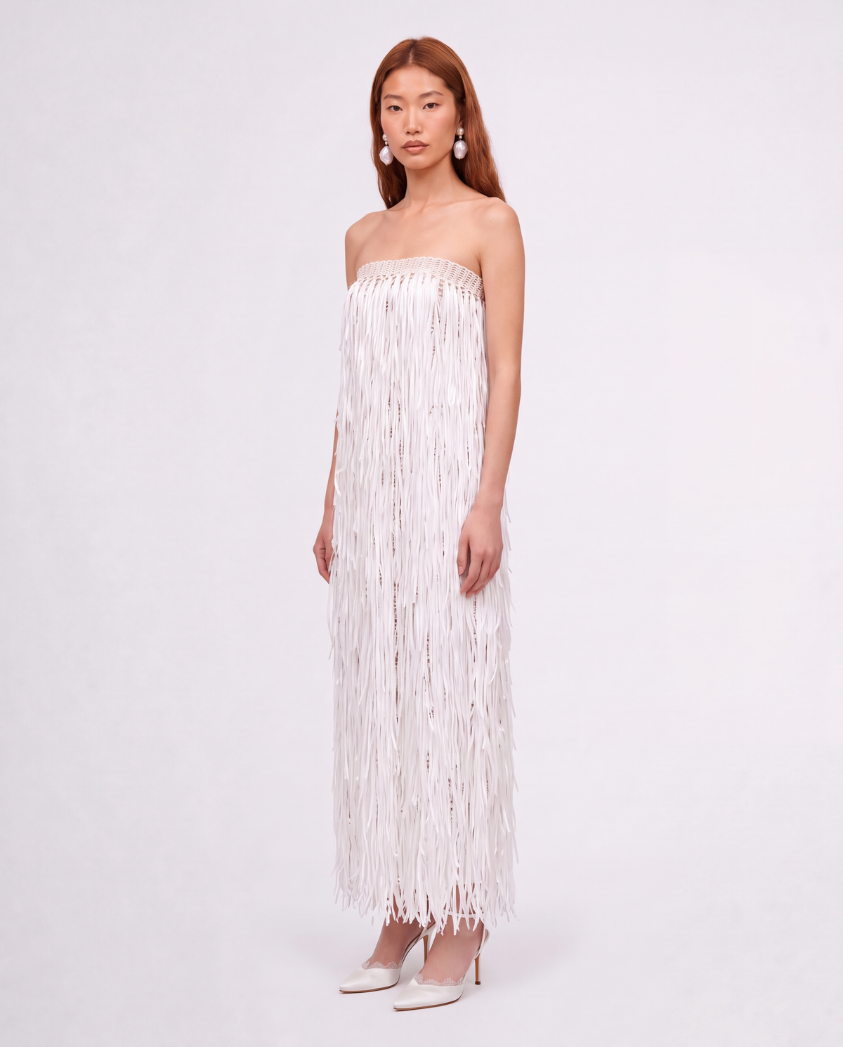 RAFFIA GOWN / IVORY