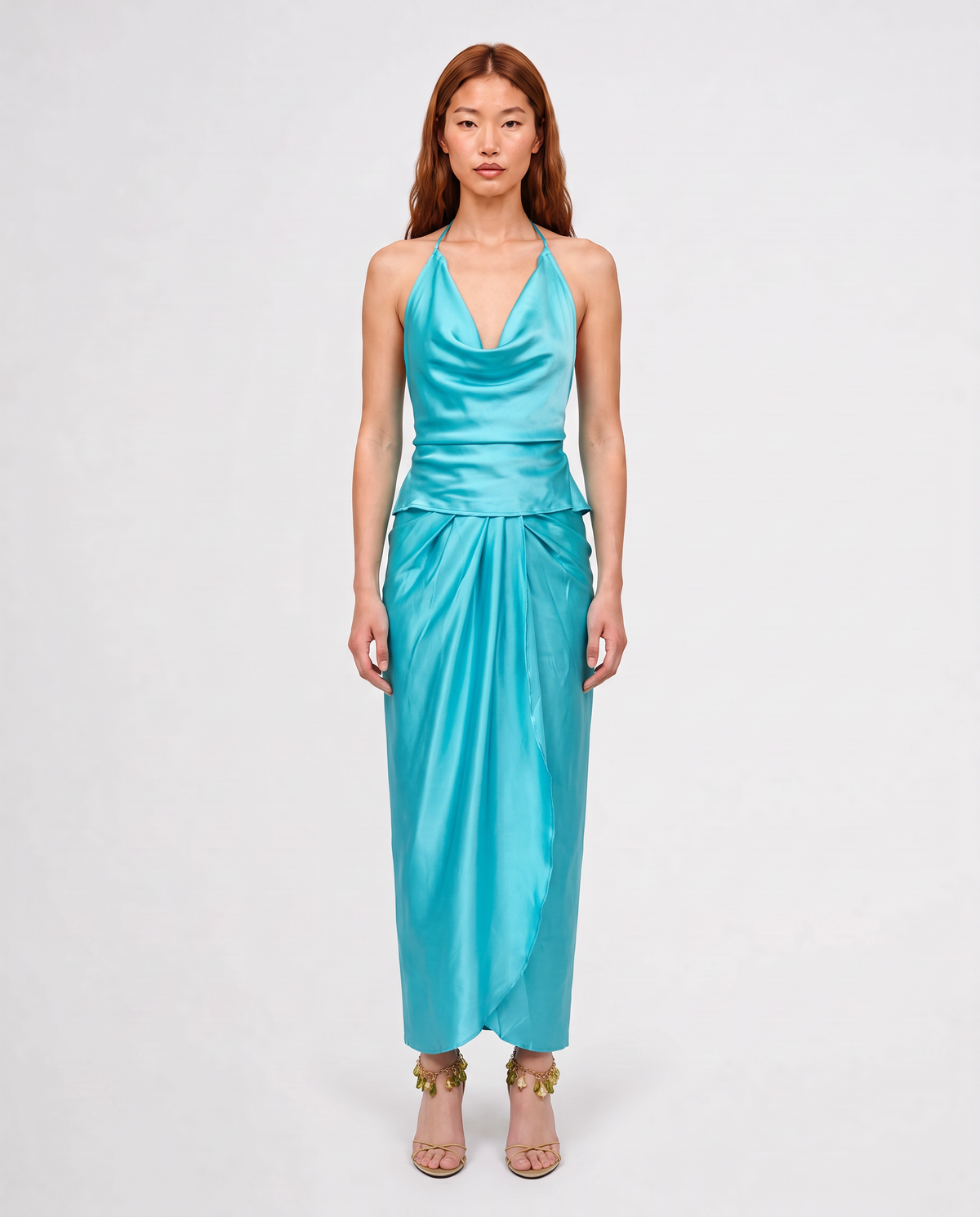 HALTER TOP / CARIBBEAN BLUE