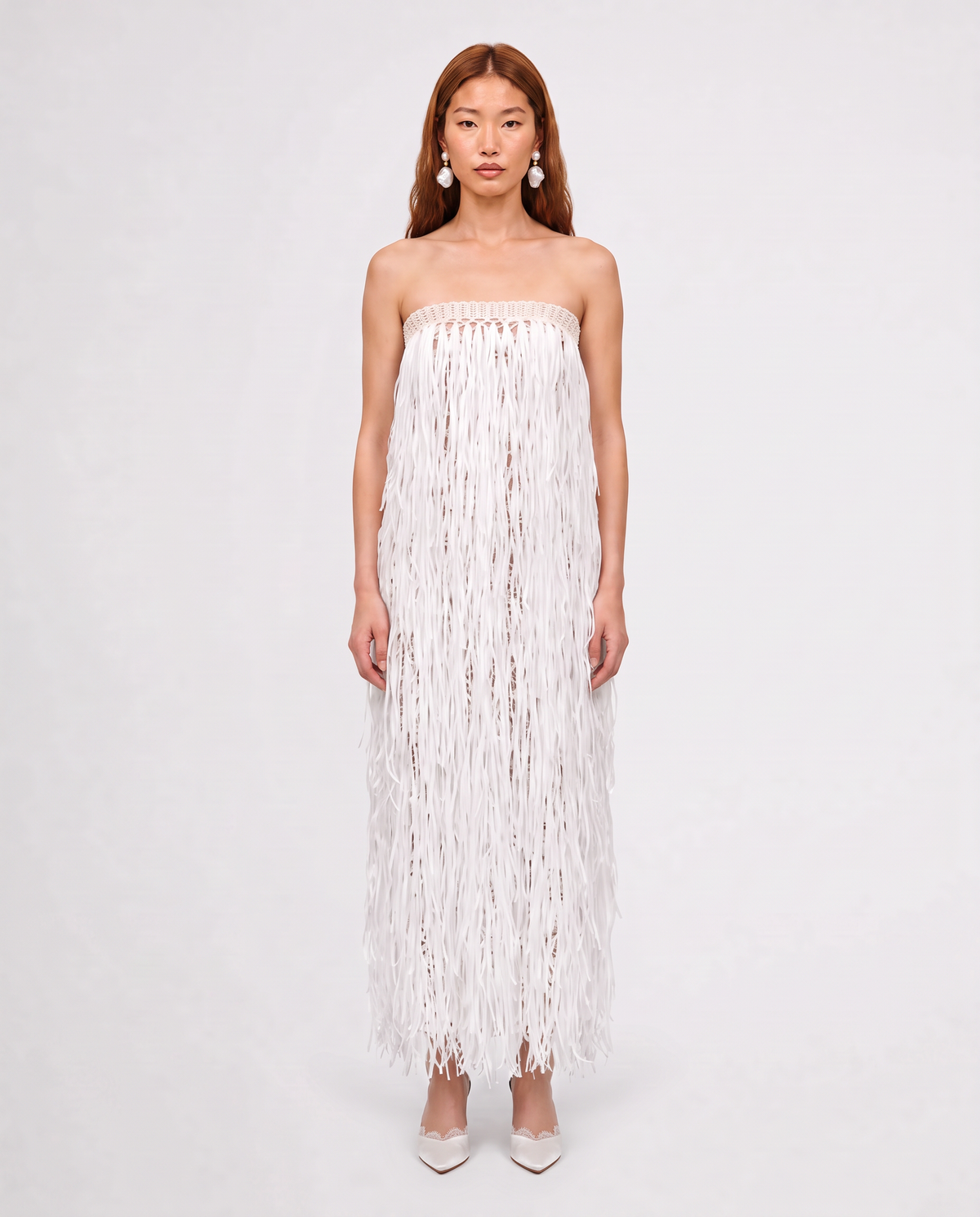 RAFFIA GOWN / IVORY