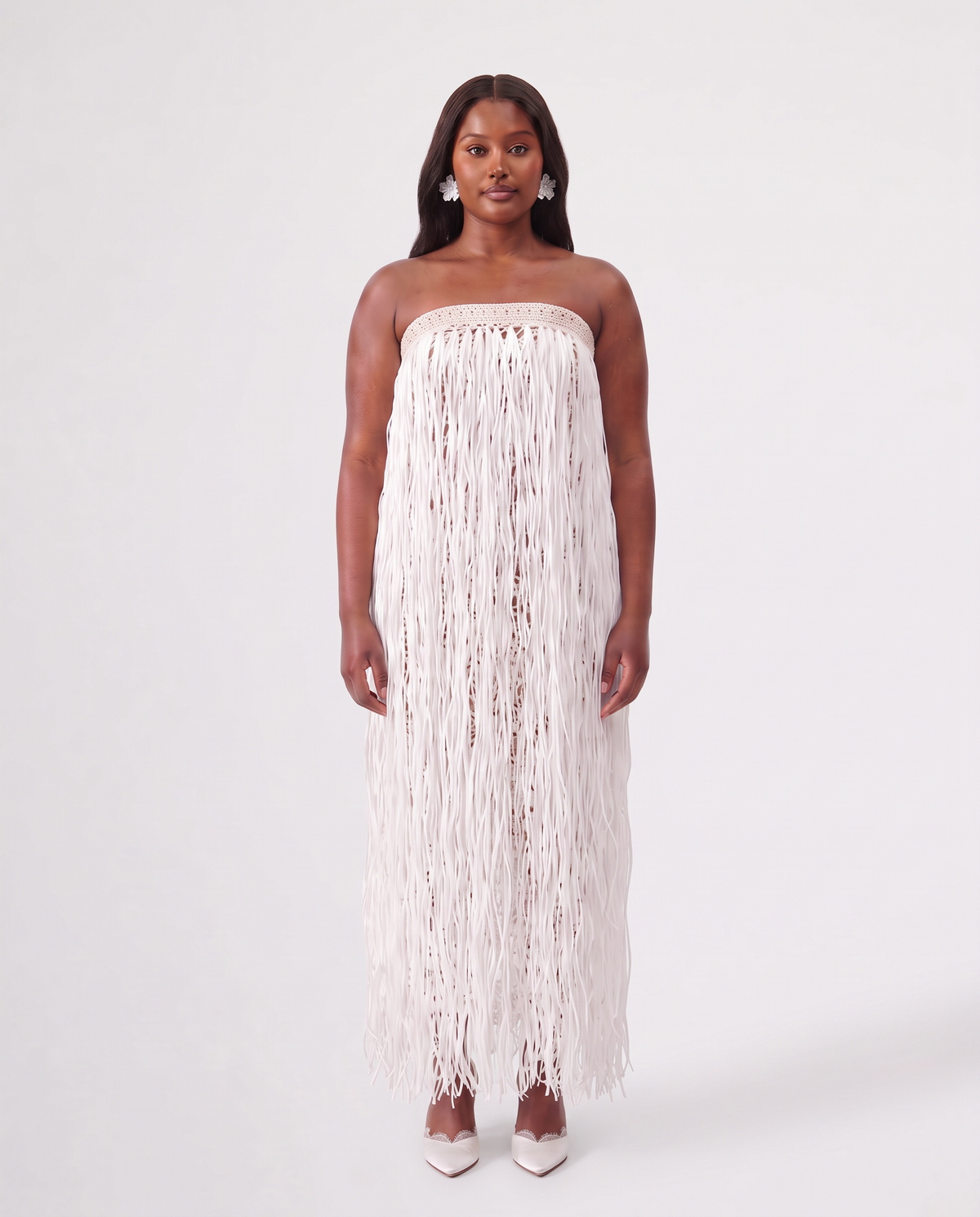 RAFFIA GOWN / IVORY
